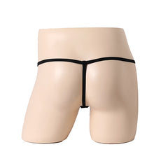 Thong plush temptation feather black