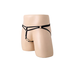 Black Suspender Iron Ring Panties
