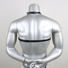 Hip Hop Punk Leather Bondage Vest