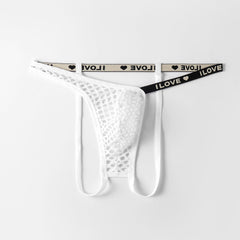 Translucent Mesh Fishing Net T-Pants