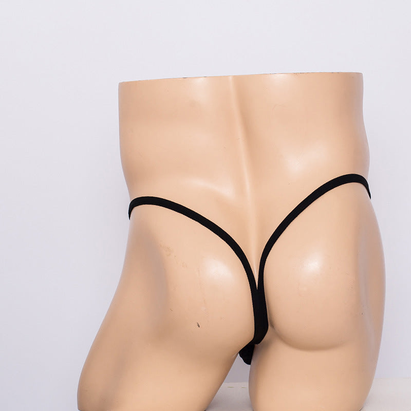 Red Low Rise Suspender Pocket Lace Thong