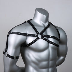Binding Leather Bondage Belt Shoulder Strap