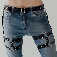 Leather Leg Ring Thigh Strap Garter