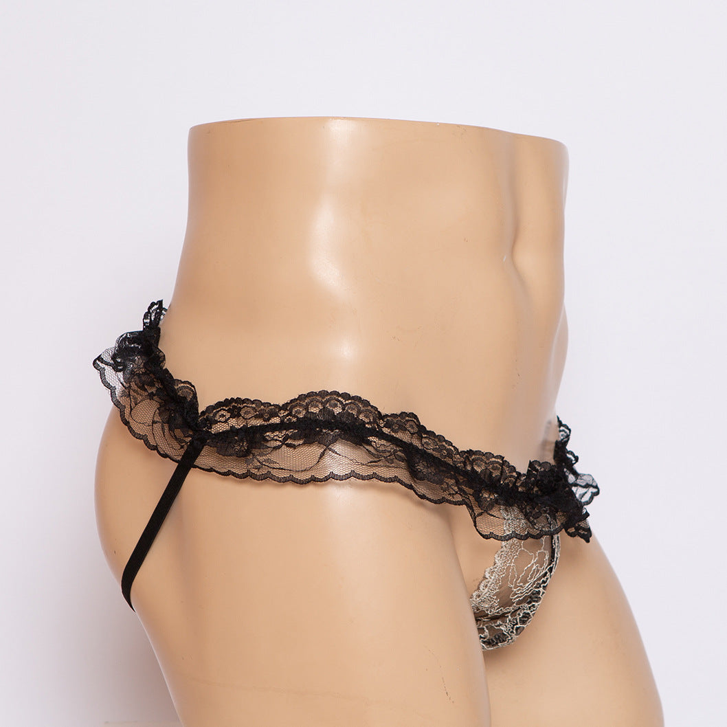 Transparent Lace T-Shaped Underwear
