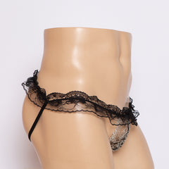 Transparent Lace T-Shaped Underwear
