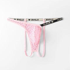 Translucent Mesh Fishing Net T-Pants