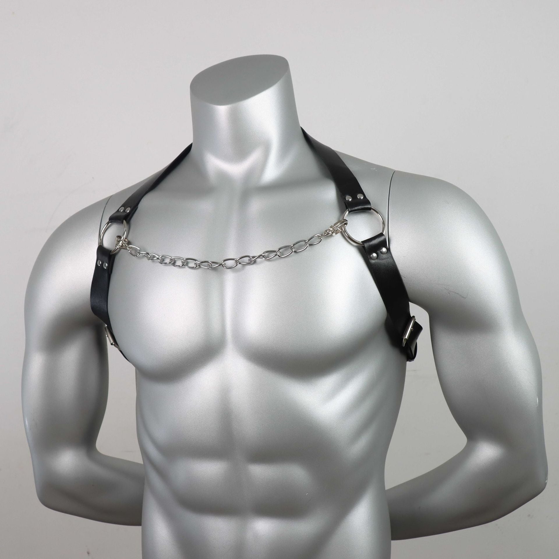Punk Bundled Chain Chest Strap
