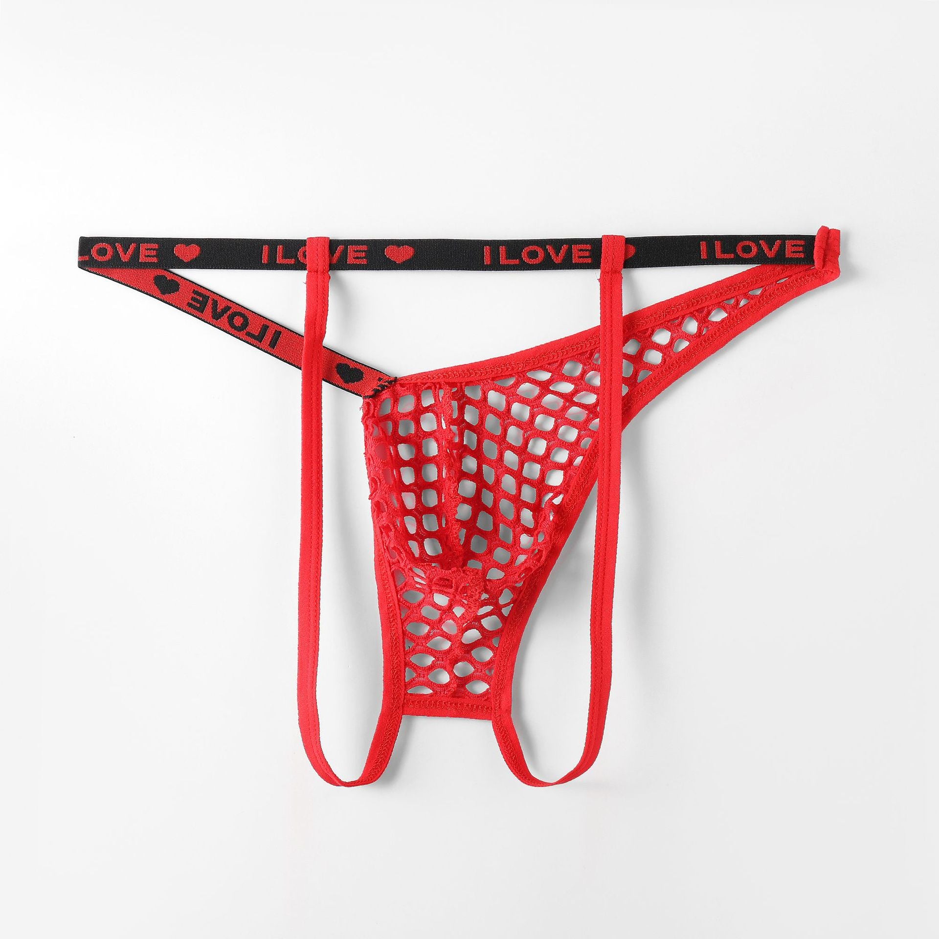 Translucent Mesh Fishing Net T-Pants