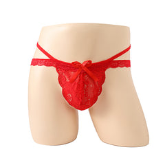 Hollow Lace Quadrangle Thong