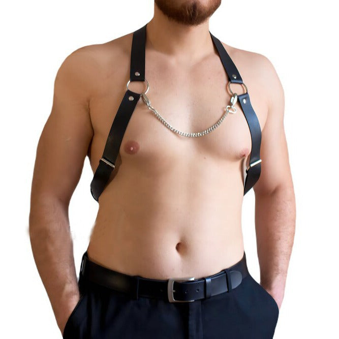 Punk Bundled Chain Chest Strap